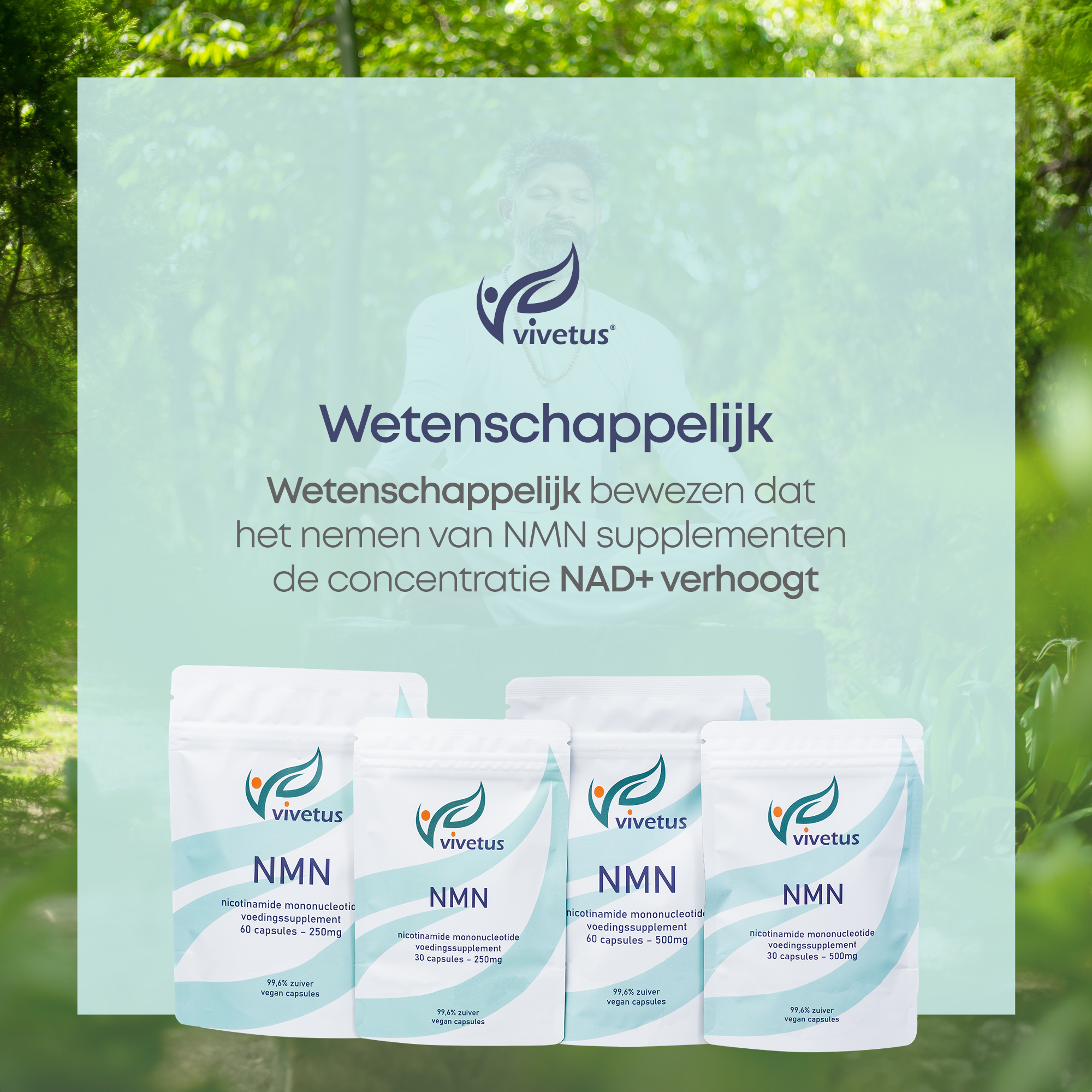 Vivetus® NMN (60 x 500mg capsules) NAD+ booster