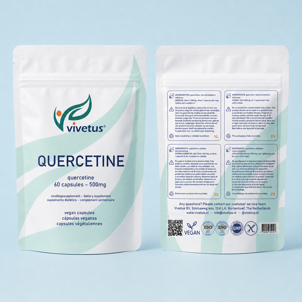 Vivetus® Quercetine - 60 capsules - 500mg